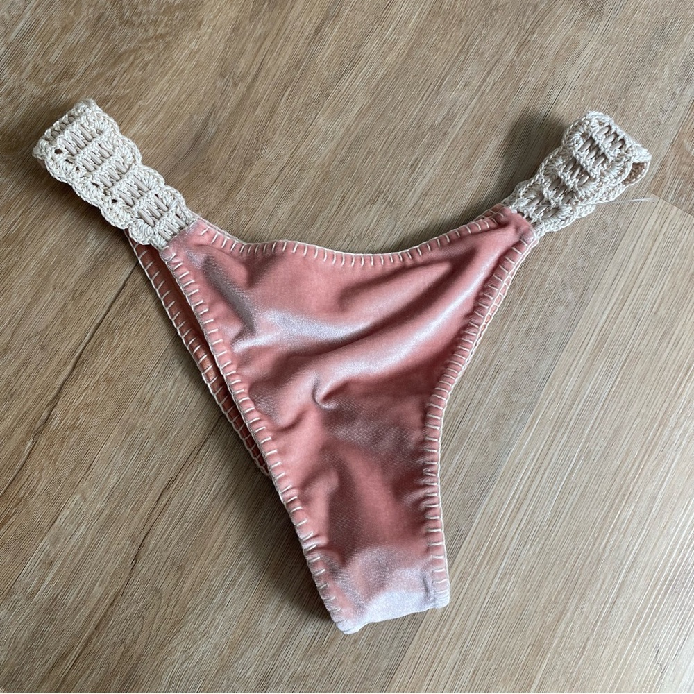 Free People x Capittana Alessia Velvet Bikini Bottoms NEW